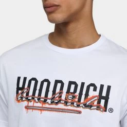 Hoodrich OG Splatter T-shirt White / Black - Flame -Sports Fashion Clothing Store HR 0124 0509 hoodrich og splatter t shirt white black flame D