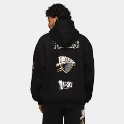 Hoodrich OG Zenith Oversized Pullover Hoodie Black / White - Gold -Sports Fashion Clothing Store HR 0323 0001 hoodrich og zenith pullover hoodie black gold C