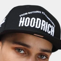 Hoodrich OG Perform Snapback Black / White -Sports Fashion Clothing Store HR 2023 0018 hoodrich og perform snapback black white D