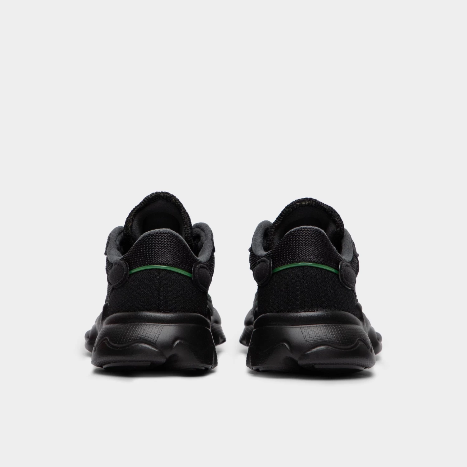 Adidas Originals Children's Ozweego Core Black / Core Black - Solar Green 6 Adidas Originals Children's Ozweego Core Black / Core Black - Solar Green - Image 4