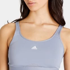 Adidas Women's TLRD Move High Support Bra / Silver Violet -Sports Fashion Clothing Store HS2975 tlrd move hs D