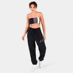 Adidas Originals Women's Split Tube Top / Black -Sports Fashion Clothing Store HT5972001 adidas originals split tube top black grey B
