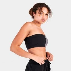 Adidas Originals Women's Split Tube Top / Black -Sports Fashion Clothing Store HT5972001 adidas originals split tube top black grey C