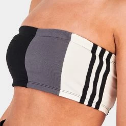 Adidas Originals Women's Split Tube Top / Black -Sports Fashion Clothing Store HT5972001 adidas originals split tube top black grey E