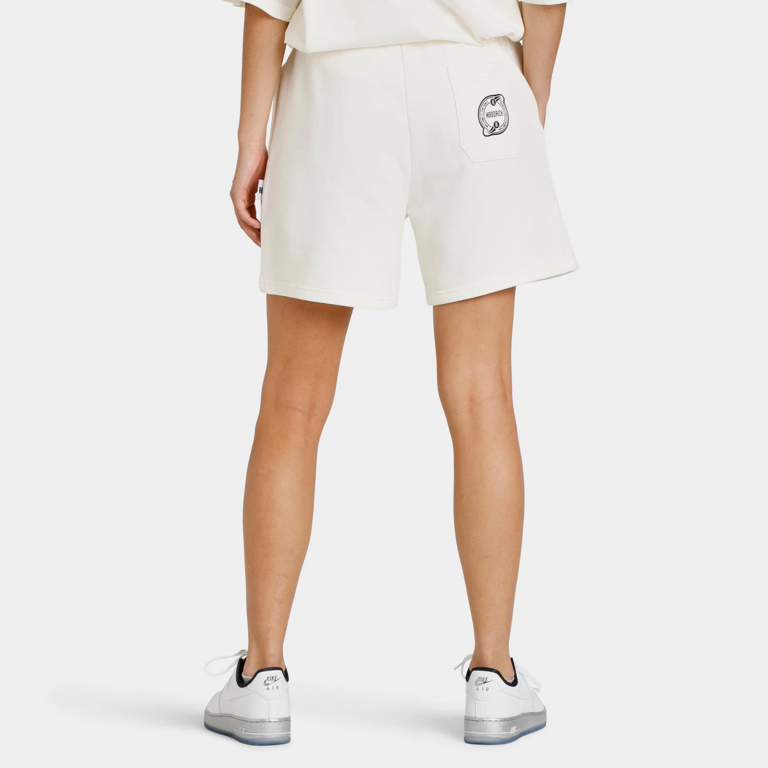 Hoodrich Women's OG Match Shorts Egret / Black - Flame - Image 2