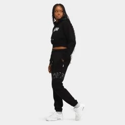 Hoodrich Women's OG Crescent Joggers Black / White - Tie Dye -Sports Fashion Clothing Store HW 0323 0117 hoodrich womens og crescent joggers black A