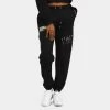 Hoodrich Women's OG Crescent Joggers Black / White - Tie Dye
