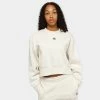 Adidas Originals Women's Adicolor Essentials Crewneck / Wonder White -Sports Fashion Clothing Store IA6502 adidas women s essentials sweatshirt wonder white A