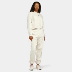 Adidas Originals Women's Adicolor Essentials Crewneck / Wonder White -Sports Fashion Clothing Store IA6502 adidas women s essentials sweatshirt wonder white E