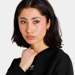 Adidas Originals Women's Sweatshirt / Black -Sports Fashion Clothing Store IA6504 sweatshirt B