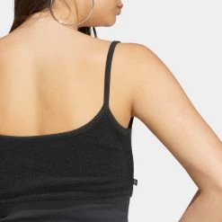 Adidas Originals Women's Towel Bra Top / Black -Sports Fashion Clothing Store IC8524 adidas originals women s bra top black E