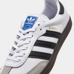 Adidas Originals Children's Samba OG Cloud White / Core Black - Gum -Sports Fashion Clothing Store IE3677 100 P3