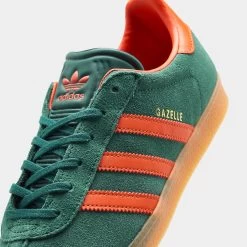 Adidas Originals Juniors' Gazelle Collegiate Green / Preloved Red - Gum -Sports Fashion Clothing Store IE8604 adidas juniors gazelle collegiate green preloved red gu 3