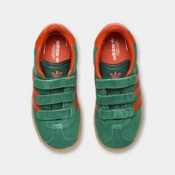 Adidas Originals Infants' Gazelle Collegiate Green / Preloved Red - Gum -Sports Fashion Clothing Store IE8706 adidas infants gazelle collegiate green preloved red 5