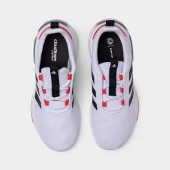 Adidas Juniors' Racer TR23 Cloud White / Core Black - Bright Red -Sports Fashion Clothing Store IG4911 adidas ig4911 racer tr23 white red 4