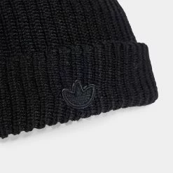 Adidas Originals Adicolor Short Beanie / Black -Sports Fashion Clothing Store IL8441 adidas short beanie black C