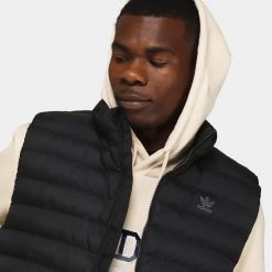 Adidas Originals Padded Vest Black / Grey Five -Sports Fashion Clothing Store IM2322 adidas originals gilet black grey five B