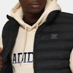 Adidas Originals Padded Vest Black / Grey Five -Sports Fashion Clothing Store IM2322 adidas originals gilet black grey five D