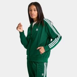 Adidas Originals Adicolor Women's Firebird Track Jacket / Collegiate Green -Sports Fashion Clothing Store IP0612 adidas womens firebird track jacket collegiate green A