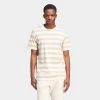 Adidas Originals Nice Striped T-shirt / Off White -Sports Fashion Clothing Store IR7587 adidas originals nice striped tshirt off white A
