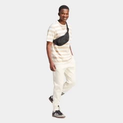 Adidas Originals Nice Striped T-shirt / Off White -Sports Fashion Clothing Store IR7587 adidas originals nice striped tshirt off white D