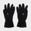 Jordan Fleece Gloves Black / White -Sports Fashion Clothing Store J.100.8818.010 jordan fleece gloves black white 1