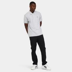 Lacoste Original L.12.12 Heathered Petit Piqué Cotton Polo Shirt / Grey -Sports Fashion Clothing Store L1264 CCA lacoste classic fit l.12.12 polo grey E