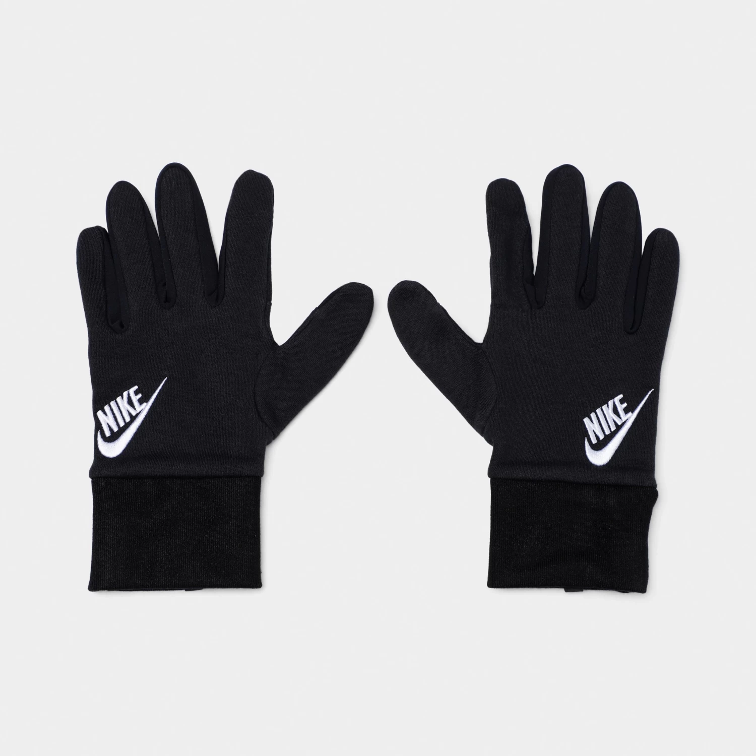 Nike Juniors' Sportswear TG Club Fleece 2.0 Gloves (Size MED) Black / Black - White
