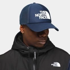 The North Face TNF Logo Trucker Cap / Summit Navy