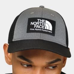 The North Face Mudder Trucker Hat TNF Black / Grey -Sports Fashion Clothing Store NF0A5FXA GAN the north face mudder trucker black D