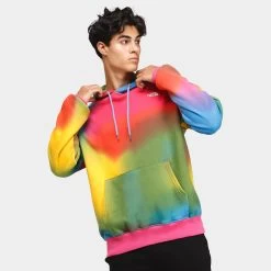 The North Face Allover Print Pullover Hoodie / Super Sonic Blue Gradient Print