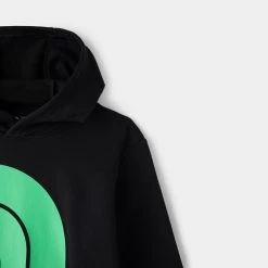 The North Face Junior Boys' Camp Fleece Pullover Hoodie TNF Black / Chlorophyll Green -Sports Fashion Clothing Store NF0A82SWG6A the north face junior boys camp flc pullover hoodie black 2