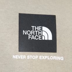 The North Face Junior Boys' Small Box Logo Pullover Hoodie / Flax -Sports Fashion Clothing Store NF0A84YTCEL the north face junior boys small box pullover hoodie flax 3