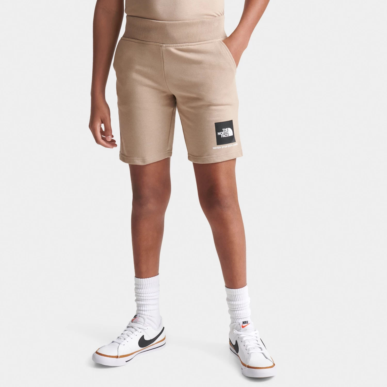 The North Face Junior Boys' Small Box Shorts / Flax