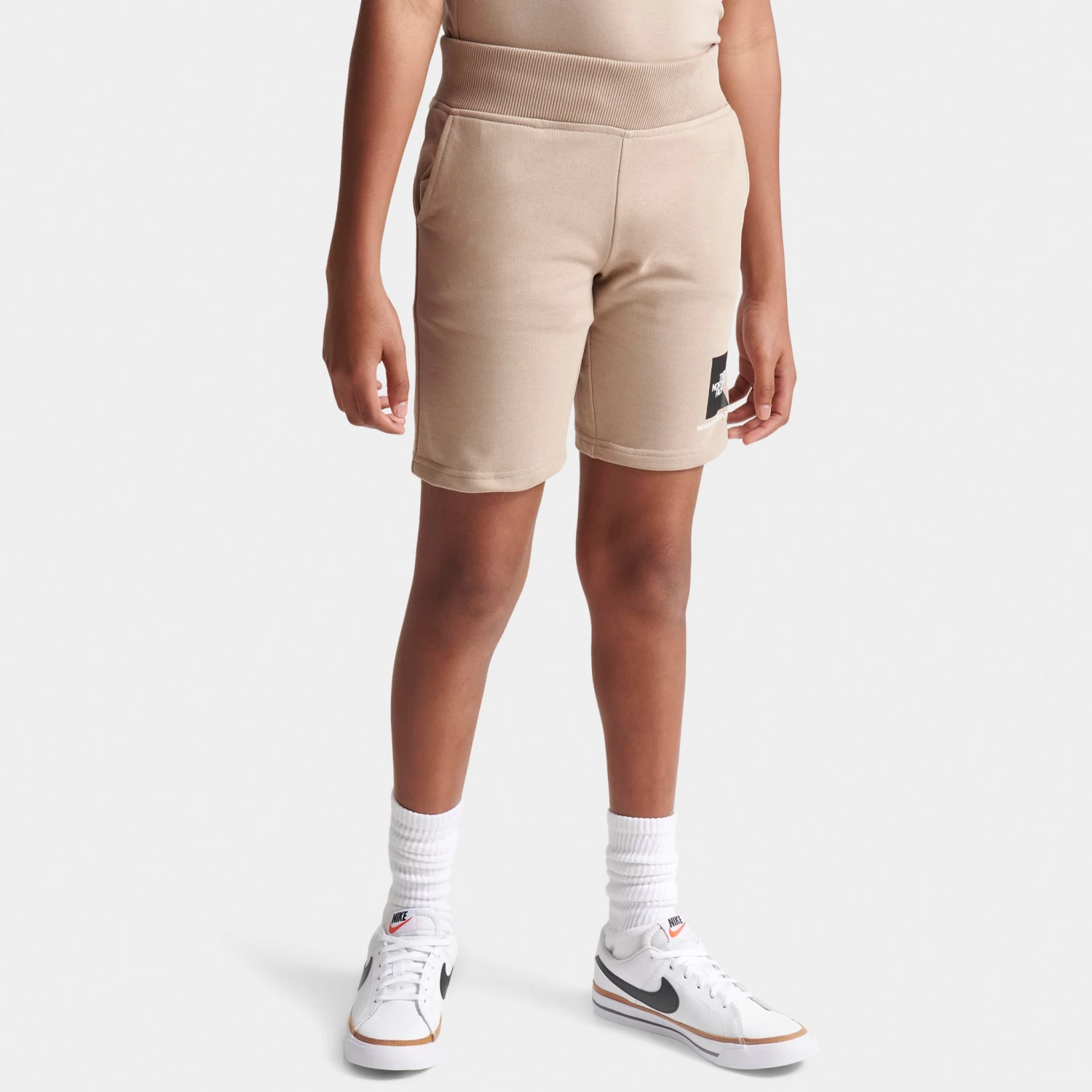 The North Face Junior Boys' Small Box Shorts / Flax - Image 3