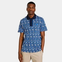 Lacoste Active Movement Two-Tone Printed Polo T-shirt White / Blue