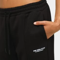 Pink Soda Sport Women's Salado Joggers / Black -Sports Fashion Clothing Store PSSTW11731 pink soda women s salado joggers black F