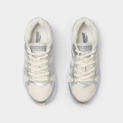 Saucony Women's Ride Millenium Cream / Silver -Sports Fashion Clothing Store S60812 2 saucony women s ride millenium cream silver 1