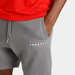 Sonneti Brom Shorts / Grey -Sports Fashion Clothing Store SNTTM13123 GRY sonneti brom shorts grey E
