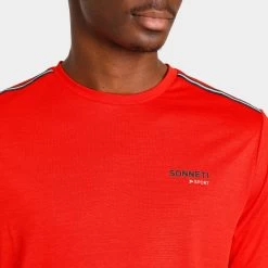 Sonneti Span T-shirt / Red -Sports Fashion Clothing Store SSPTM10006 RED sonneti span t shirt red D
