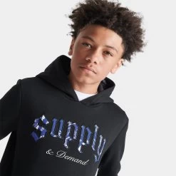 Supply & Demand Junior Boys' Paris Gothic Pullover Hoodie / Black -Sports Fashion Clothing Store SUP16750 030 M66