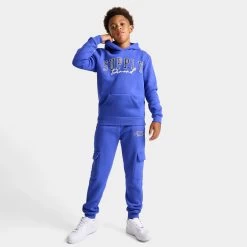 Supply & Demand Junior Boys' Meana Pullover Hoodie / Dazzling Blue -Sports Fashion Clothing Store SUP16750 110 M2