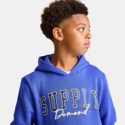 Supply & Demand Junior Boys' Meana Pullover Hoodie / Dazzling Blue -Sports Fashion Clothing Store SUP16750 110 M5