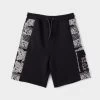 Supply & Demand Junior Boys' Paisley Panel Shorts / Black