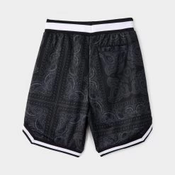 Supply & Demand Junior Boys' Paisley Varsity Basketball Shorts / Black -Sports Fashion Clothing Store SUPTJ16556 paisley varsity bball short 4