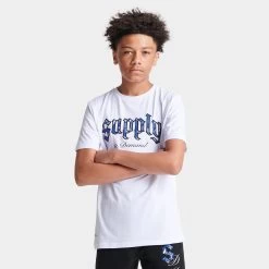 Supply & Demand Junior Boys' Paris Gothic T-shirt / White -Sports Fashion Clothing Store SUPTJ16747 supply demand paris gothic t shirt w C
