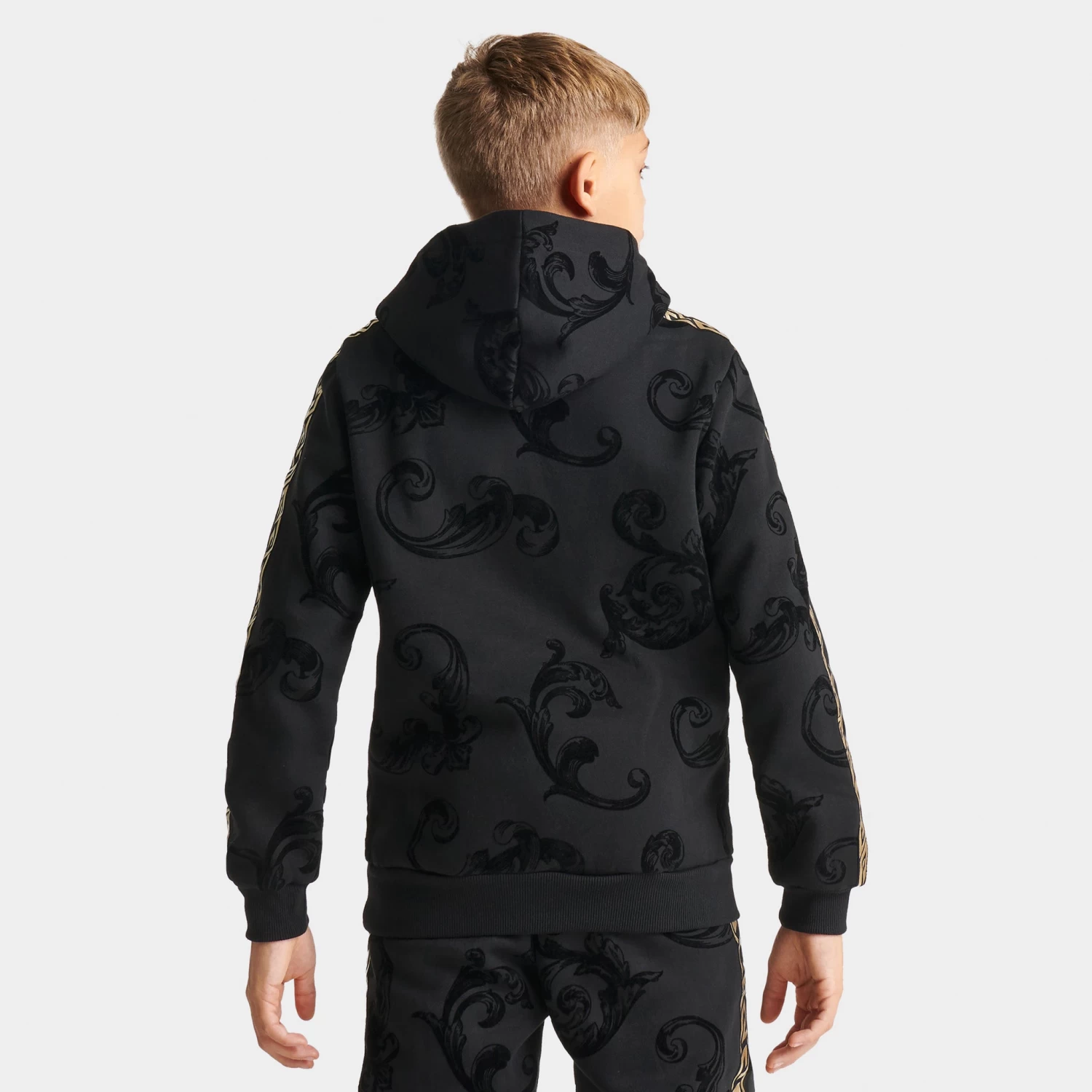 Supply & Demand Atticus All-over Print Hoodie Black / Gold - Image 3