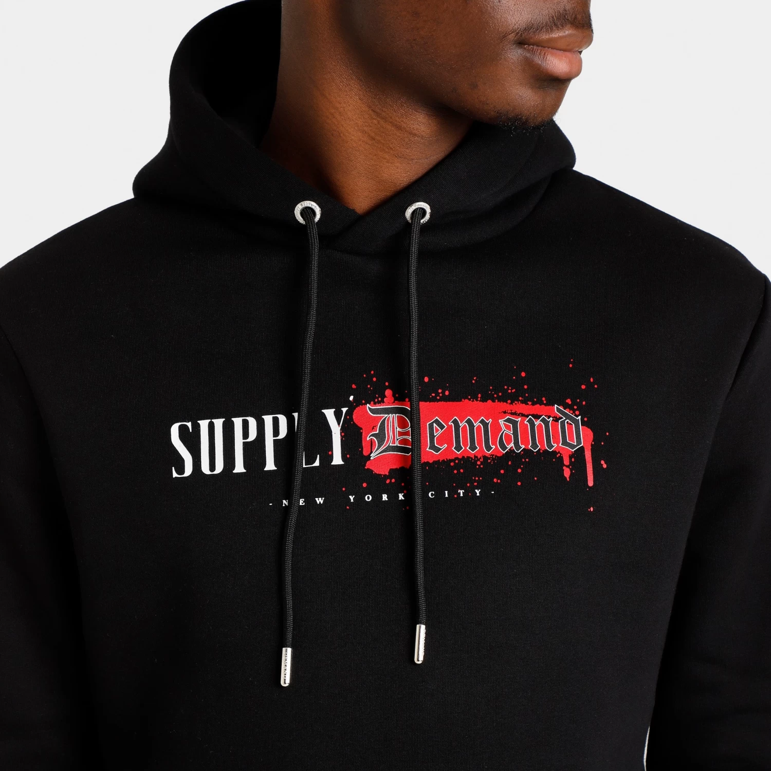 Supply & Demand Tagged Pullover Hoodie / Black - Image 4