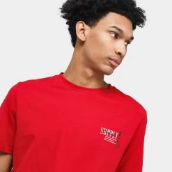Supply & Demand Jetter T-shirt / Jester Red -Sports Fashion Clothing Store SUPTM16638 supply demand jetter t shirt jester red B