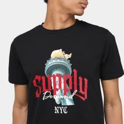 Supply & Demand Torch T-shirt / Black -Sports Fashion Clothing Store SUPTM16678 supply demand torch t shirt black D